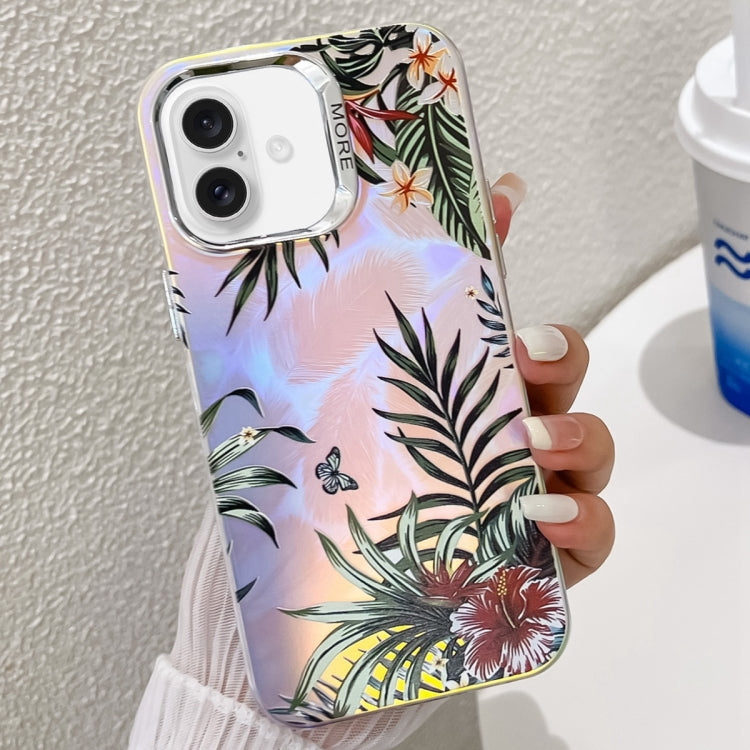 Electroplating Laser Flower Texture TPU Phone Case, Series 2