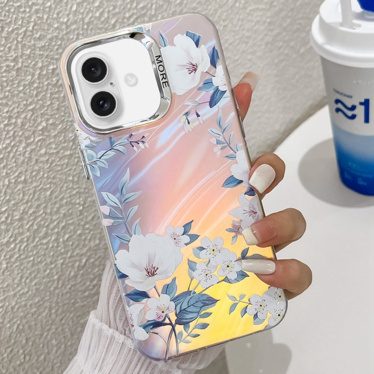 Electroplating Laser Flower Texture TPU Phone Case, Series 2