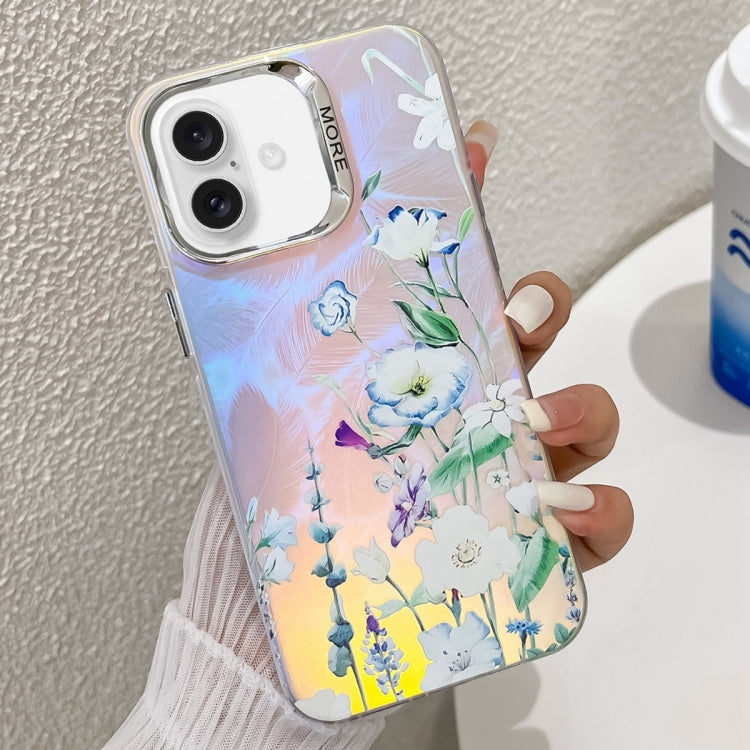 Electroplating Laser Flower Texture TPU Phone Case, Series 2