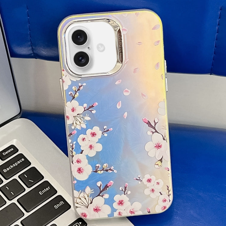 Electroplating Laser Flower Texture TPU Phone Case, Series 2