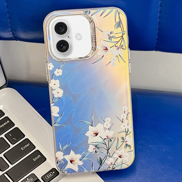 Electroplating Laser Flower Texture TPU Phone Case, Series 2