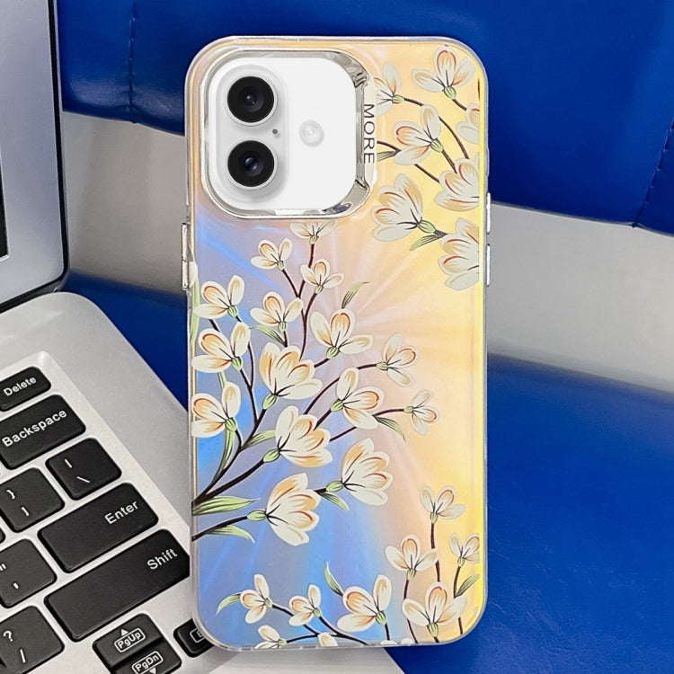 Electroplating Laser Flower Texture TPU Phone Case, Series 2