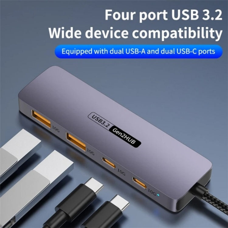 T-508 4-in-1 Type-C Docking Station USB 3.2 Hub Notebook Tablet Smartphone Splitter Converter My Store