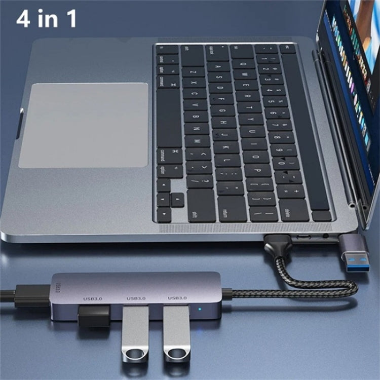 T203 USB + Type-C 3.0 Converter Hub 5Gbps USB 3.0 Data Transfer Adapter for Laptop / Tablet PC My Store