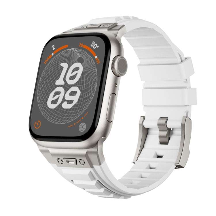 Metal Connector Silicone Watch Band, Series 3