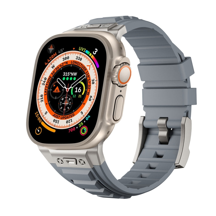 Metal Connector Silicone Watch Band, Series 4