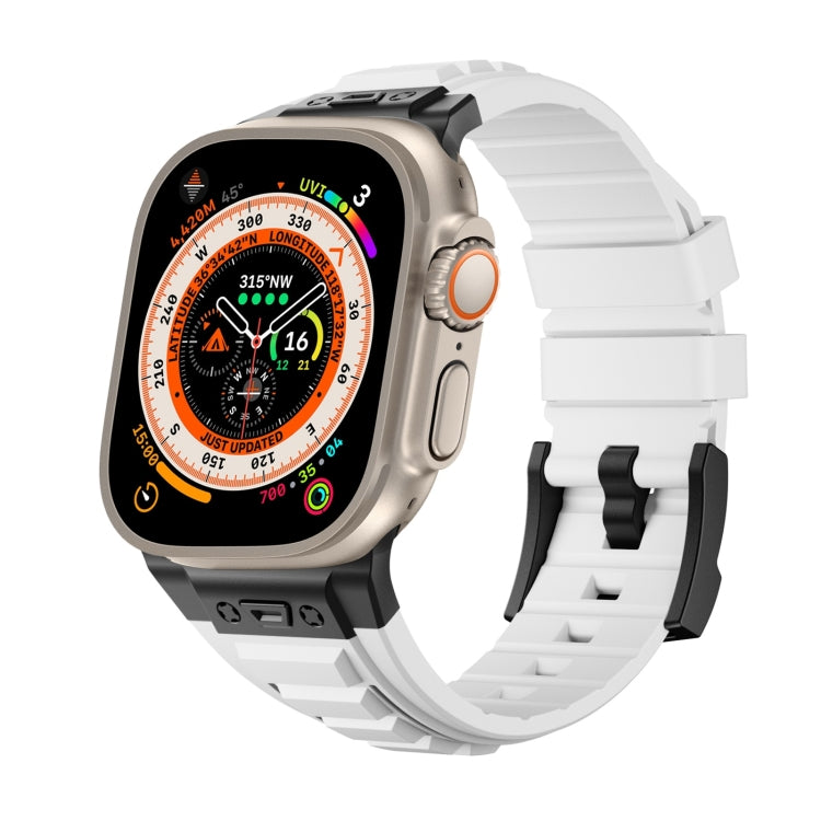 Metal Connector Silicone Watch Band, Series 4