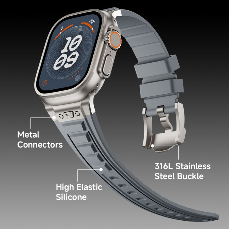 Metal Connector Silicone Watch Band, Series 1