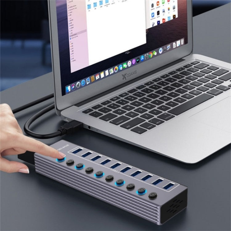 U310 10-in-1 USB 3.0 Extension HUB USB Power Charging Station with Individual Switch My Store