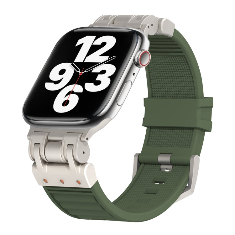 Metal Mecha Plaid Silicone Watch Band, Series 1 My Store