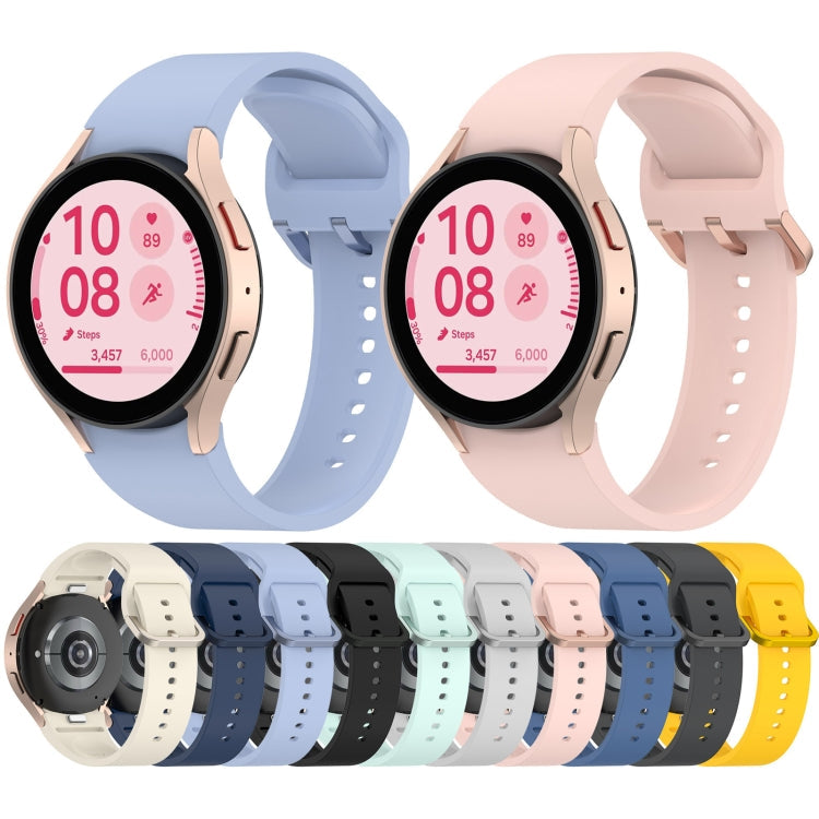 Solid Color Colorful Buckle Quick Release Silicone Watch Band