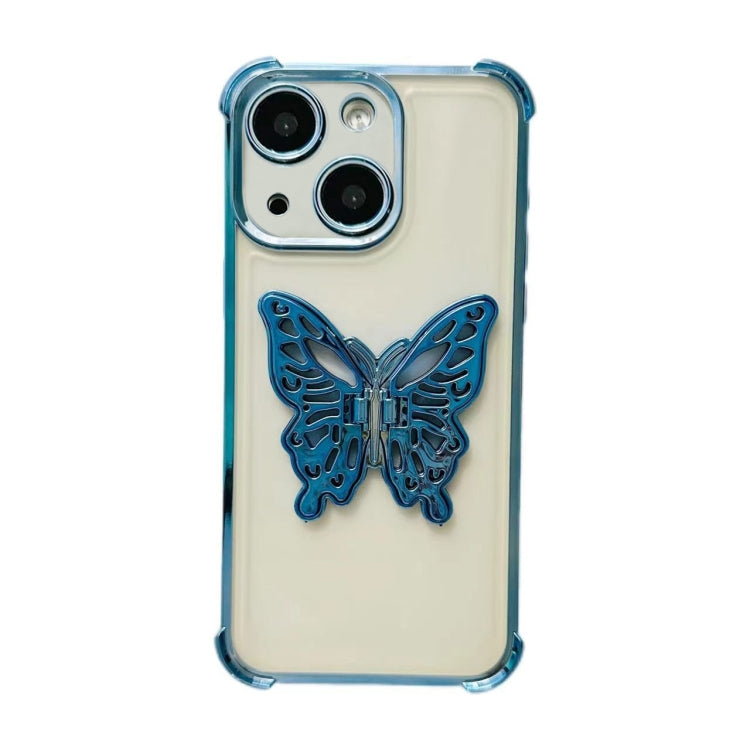 Electrpolated 3D Butterfly Holder TPU Phone Case, Series 4