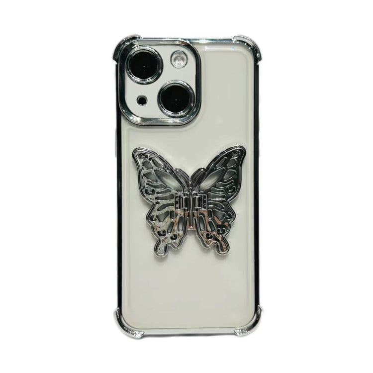 Electrpolated 3D Butterfly Holder TPU Phone Case, Series 4