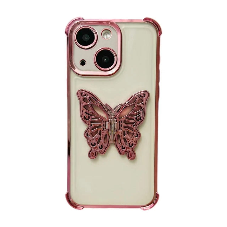 Electrpolated 3D Butterfly Holder TPU Phone Case, Series 3