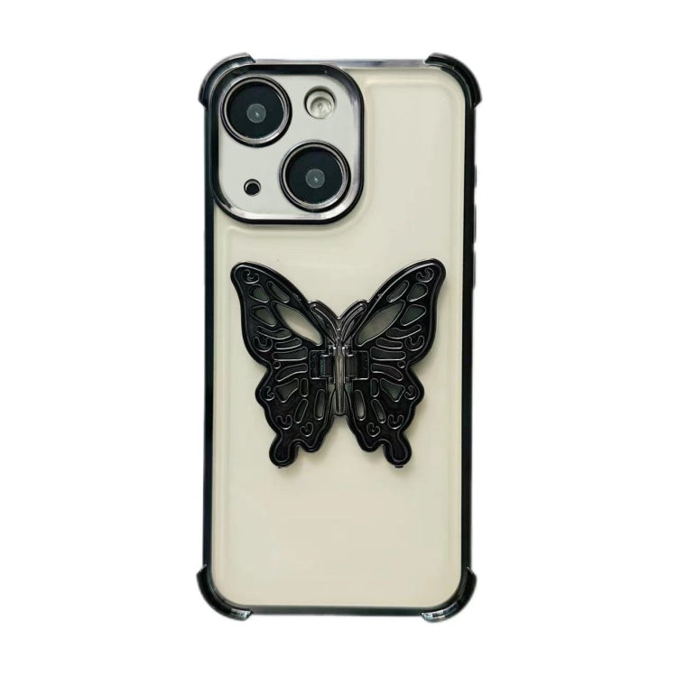 Electrpolated 3D Butterfly Holder TPU Phone Case, Series 3