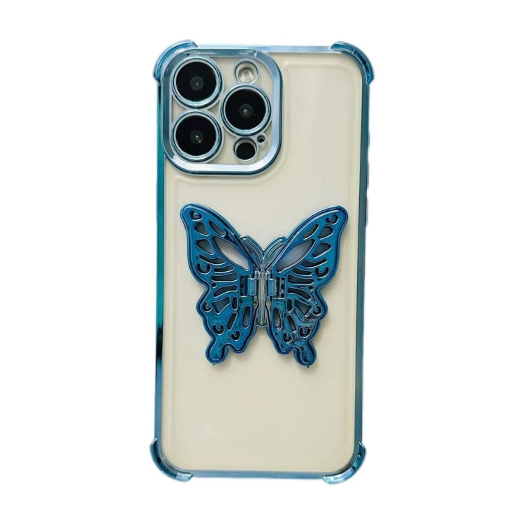 Electrpolated 3D Butterfly Holder TPU Phone Case, Series 4