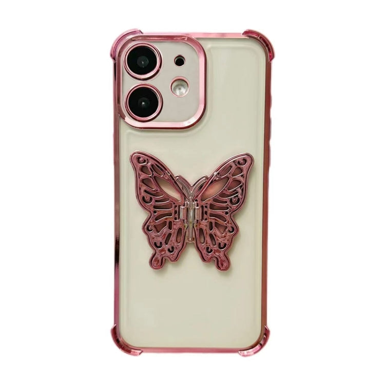 Electrpolated 3D Butterfly Holder TPU Phone Case, Series 1