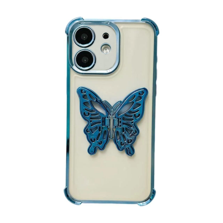 Electrpolated 3D Butterfly Holder TPU Phone Case, Series 1