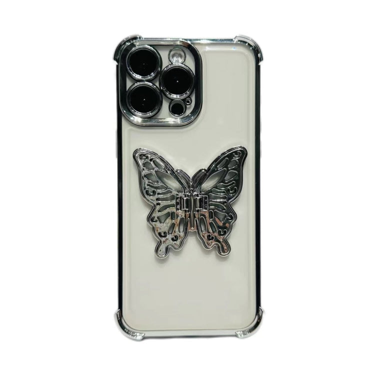 Electrpolated 3D Butterfly Holder TPU Phone Case, Series 2