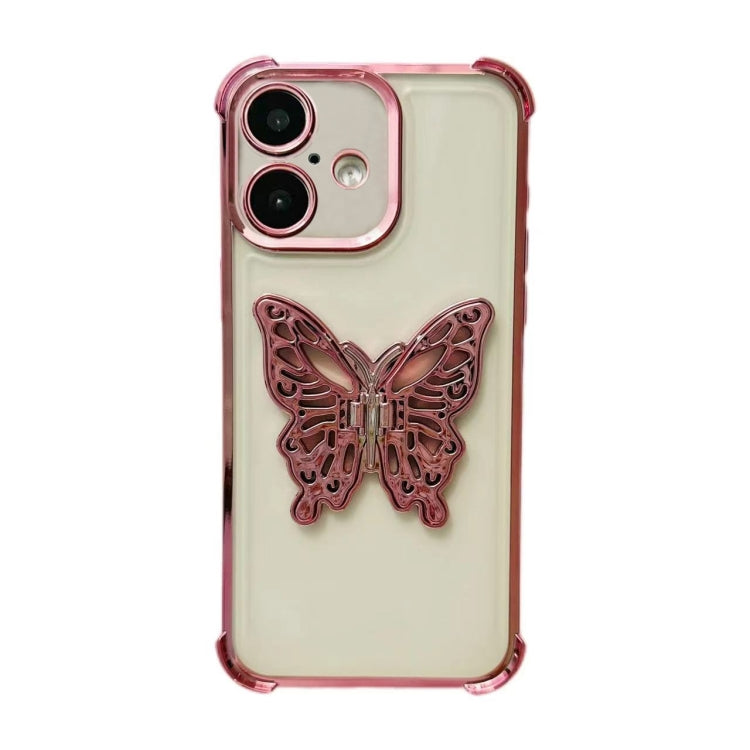 Electrpolated 3D Butterfly Holder TPU Phone Case, Series 3