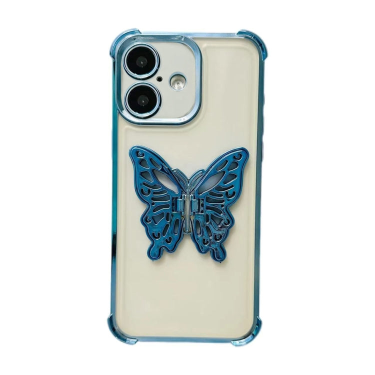 Electrpolated 3D Butterfly Holder TPU Phone Case, Series 3