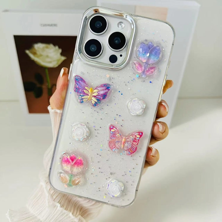 3D Colorful Crystal Butterfly TPU Phone Case, Series 2