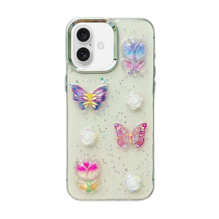 3D Colorful Crystal Butterfly TPU Phone Case, Series 1