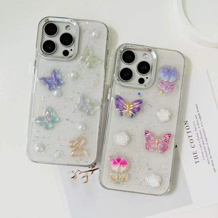 3D Colorful Crystal Butterfly TPU Phone Case, Series 1