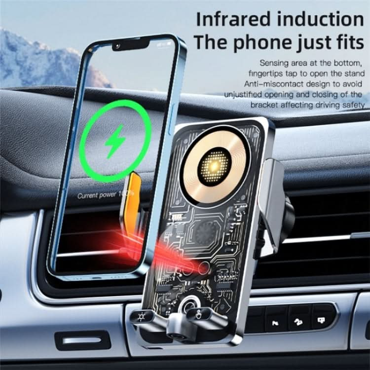 C1 Car Wireless 66W Fast Charger Phone Holder Infrared Sensor Punk Style ÎҵÄÉ̵ê