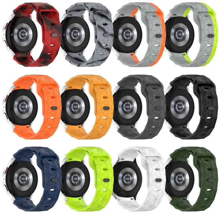 Football Texture Reverse Buckle Silicone Watch Band, Series 1