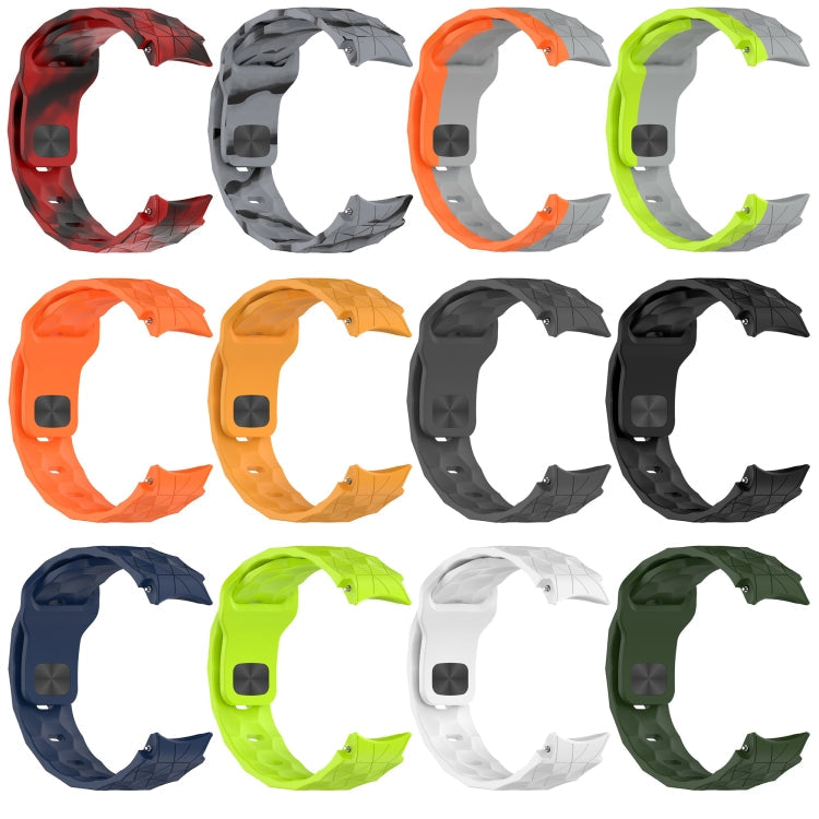 Football Texture Reverse Buckle Silicone Watch Band, Series 1