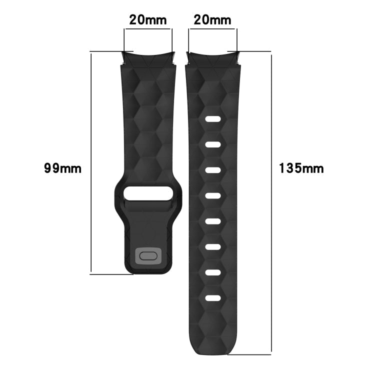 Football Texture Reverse Buckle Silicone Watch Band, Series 1