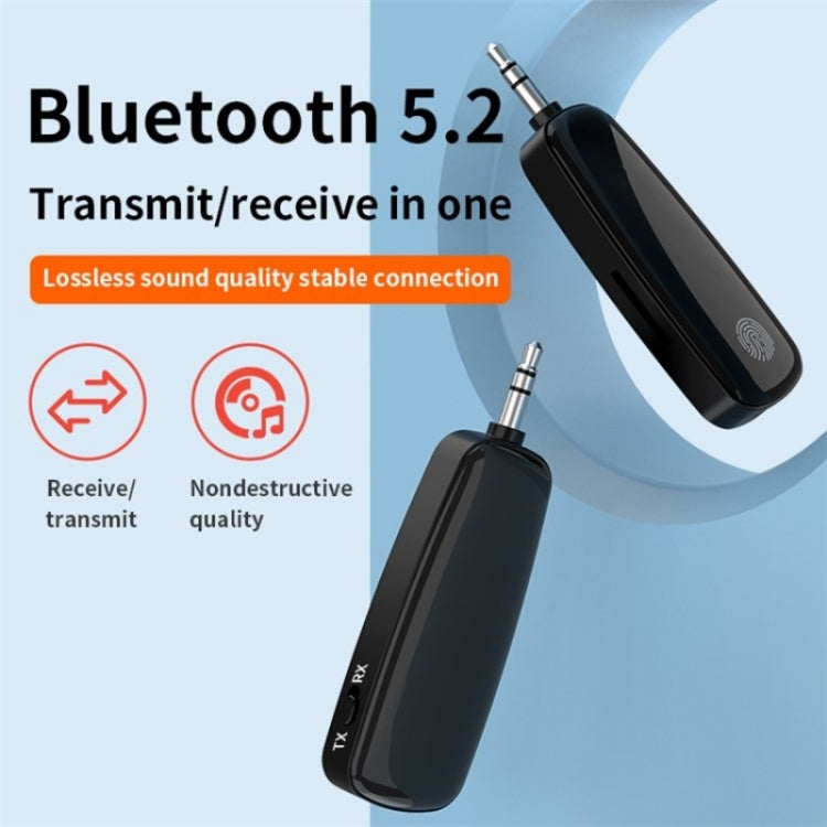 M03 Fingerprint Touch Stereo Aux Wireless Adapter Bluetooth 5.2 Audio Receiver Transmitter ÎҵÄÉ̵ê