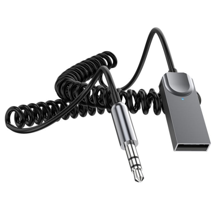 M02 3.5mm AUX Car Audio System Wireless Adapter Car Bluetooth Hands-Free Call Spring Cord ÎҵÄÉ̵ê