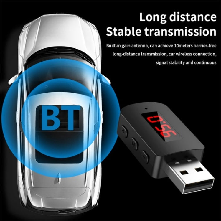 M10 Car Digital Display FM Radio USB Bluetooth Adapter Wireless Audio Receiver ÎҵÄÉ̵ê