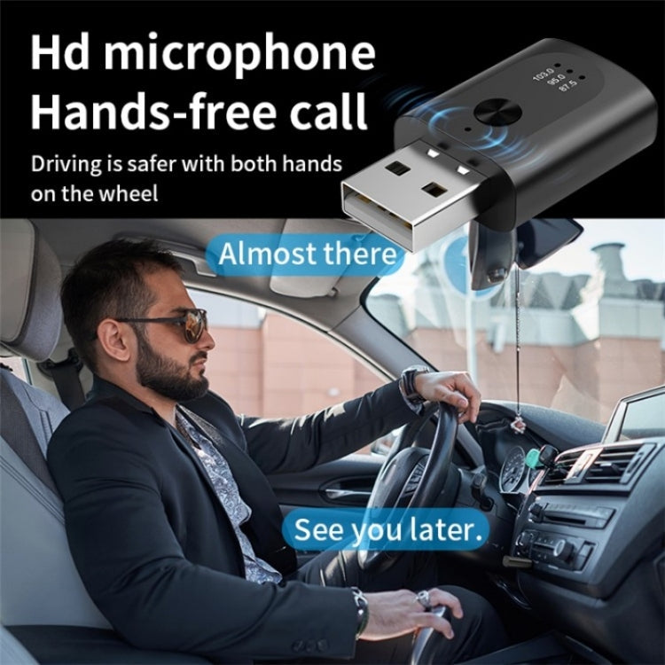 M08 USB Bluetooth 5.3 Adapter Hands-Free Call Car Wireless Audio Receiver ÎҵÄÉ̵ê