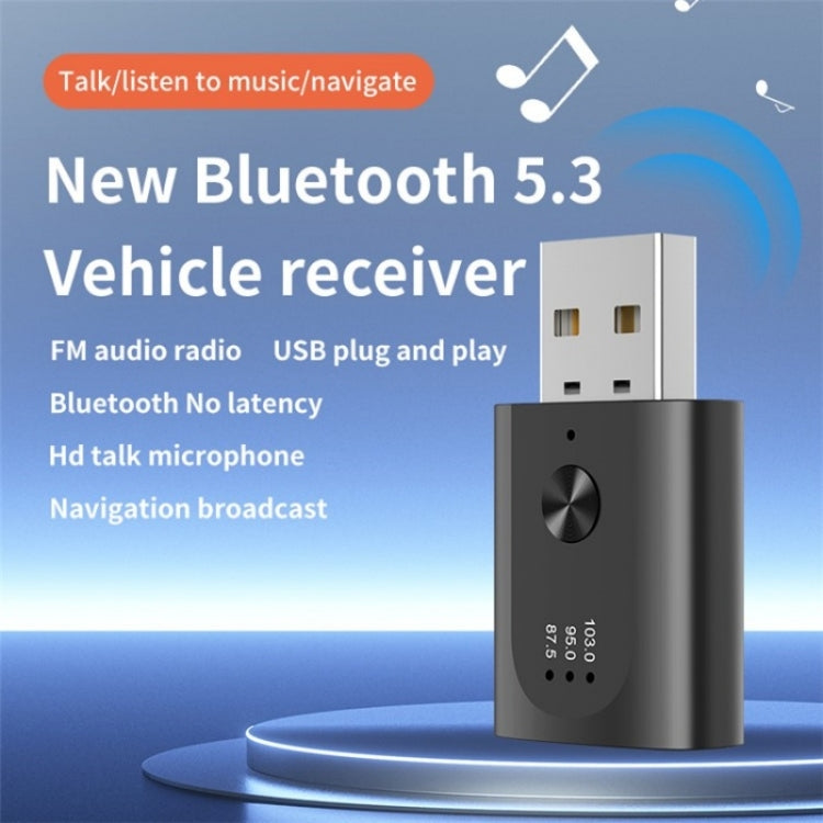 M08 USB Bluetooth 5.3 Adapter Hands-Free Call Car Wireless Audio Receiver ÎҵÄÉ̵ê