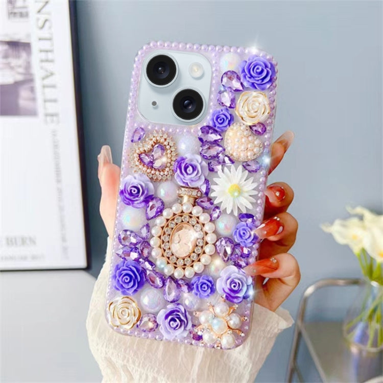 Diamond Inlaid Rose PC Phone Case, Series 3