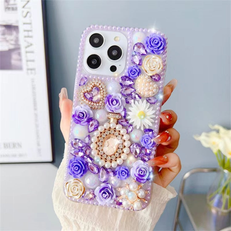 Diamond Inlaid Rose PC Phone Case, Series 2