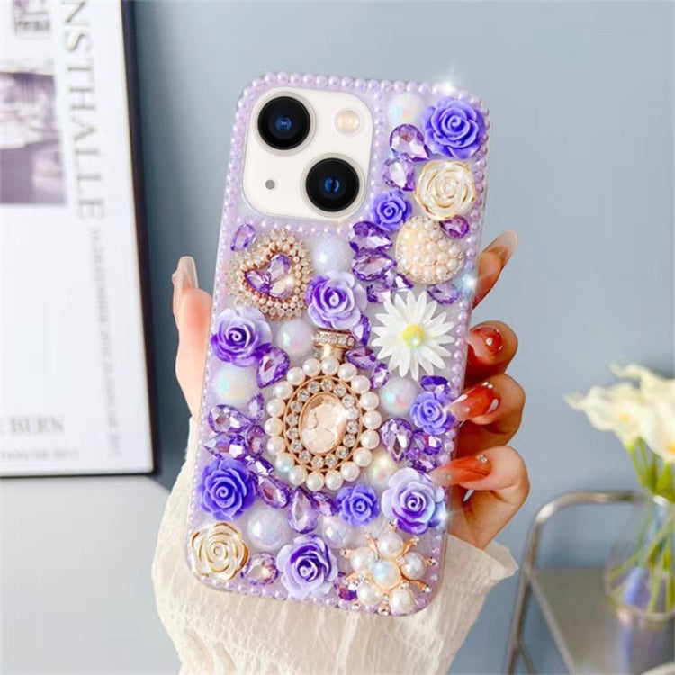 Diamond Inlaid Rose PC Phone Case, Series 4