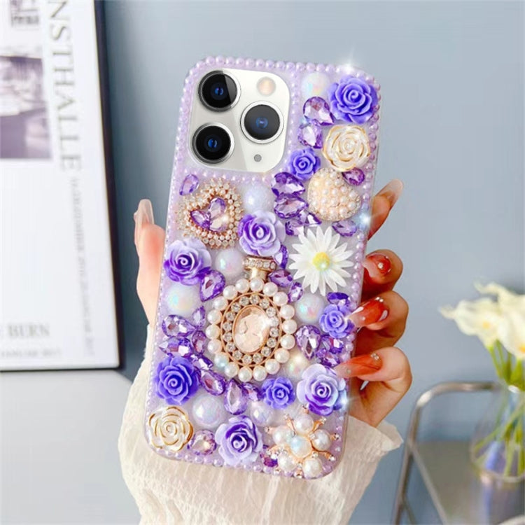 Diamond Inlaid Rose PC Phone Case, Series 2