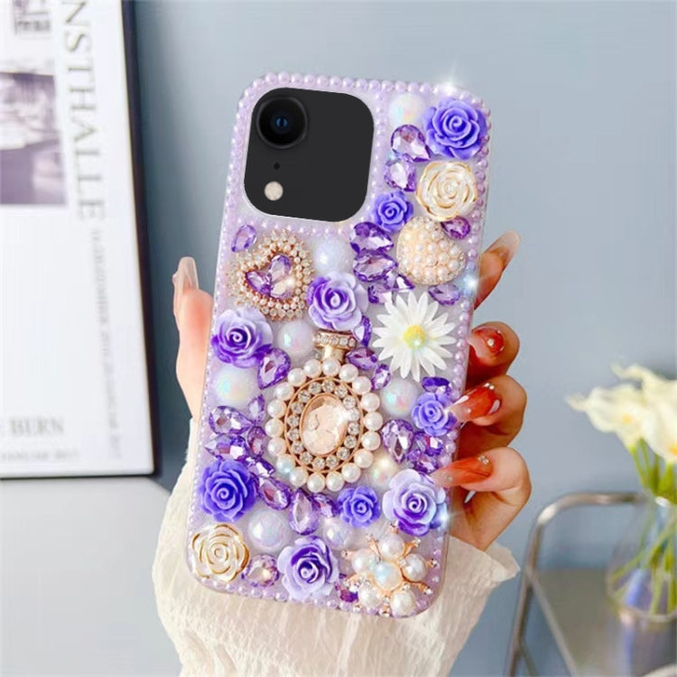 Diamond Inlaid Rose PC Phone Case, Series 1