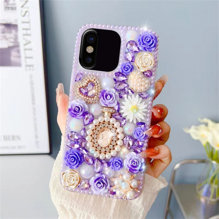 Diamond Inlaid Rose PC Phone Case, Series 2