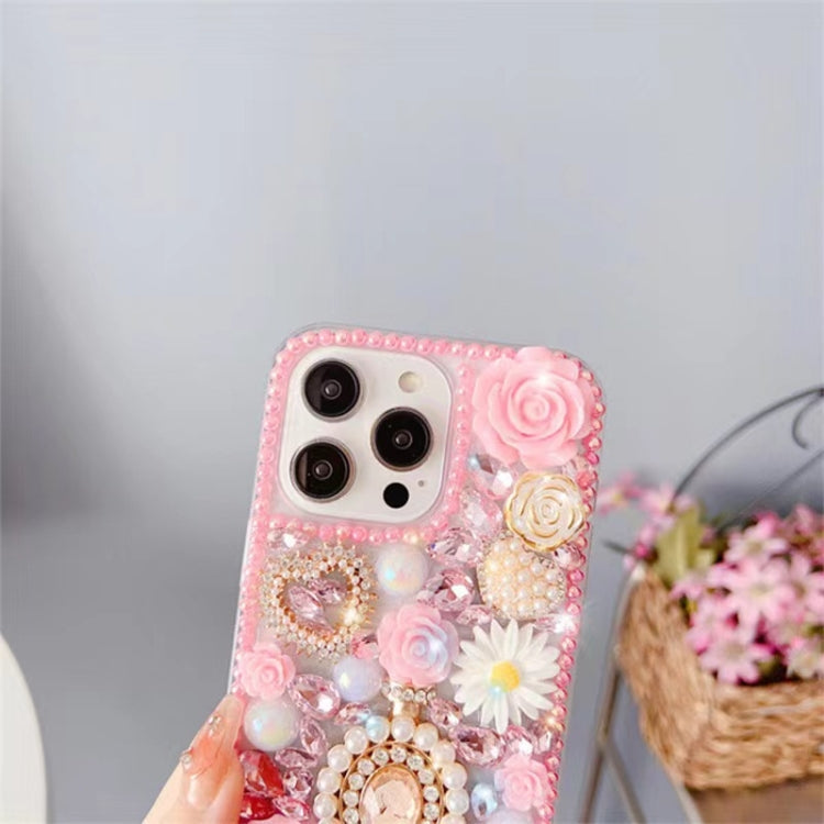 Diamond Inlaid Rose PC Phone Case, Series 4