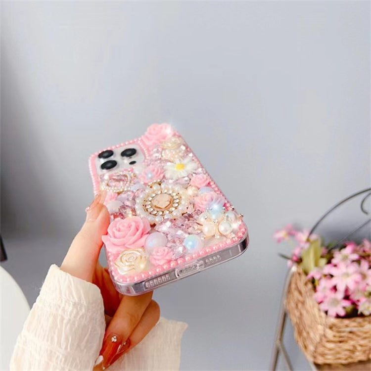 Diamond Inlaid Rose PC Phone Case, Series 1