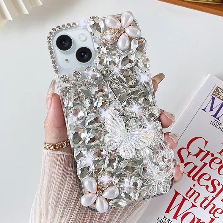 Handmade Butterfly Diamond Inlay PC Phone Case, Series 2