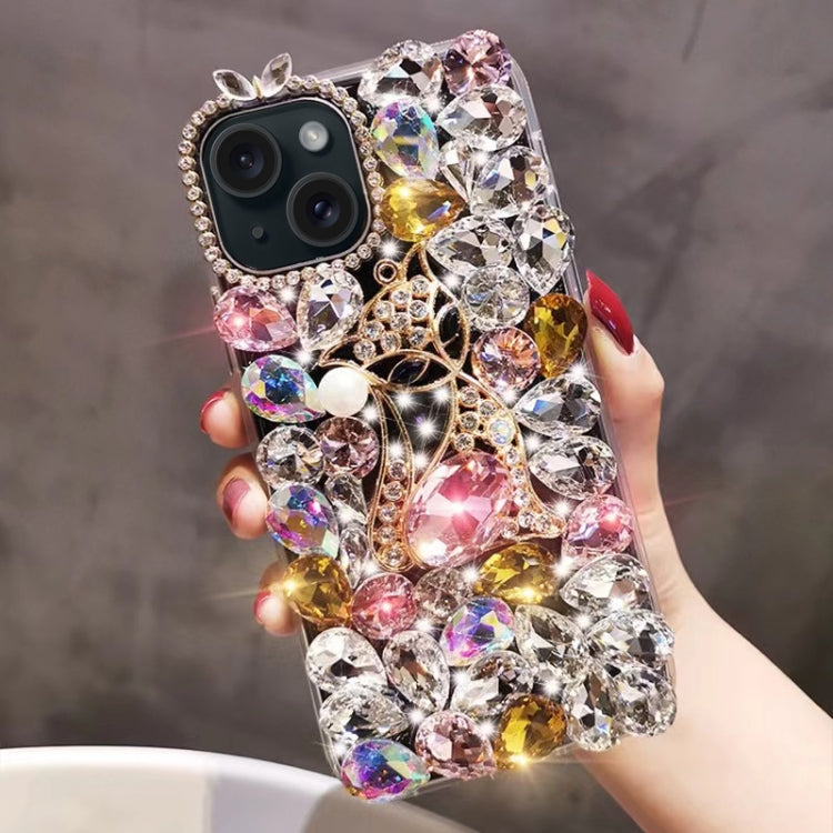 Handmade Bling Rhinestone Gemstone Fox PC Phone Case, Series 4