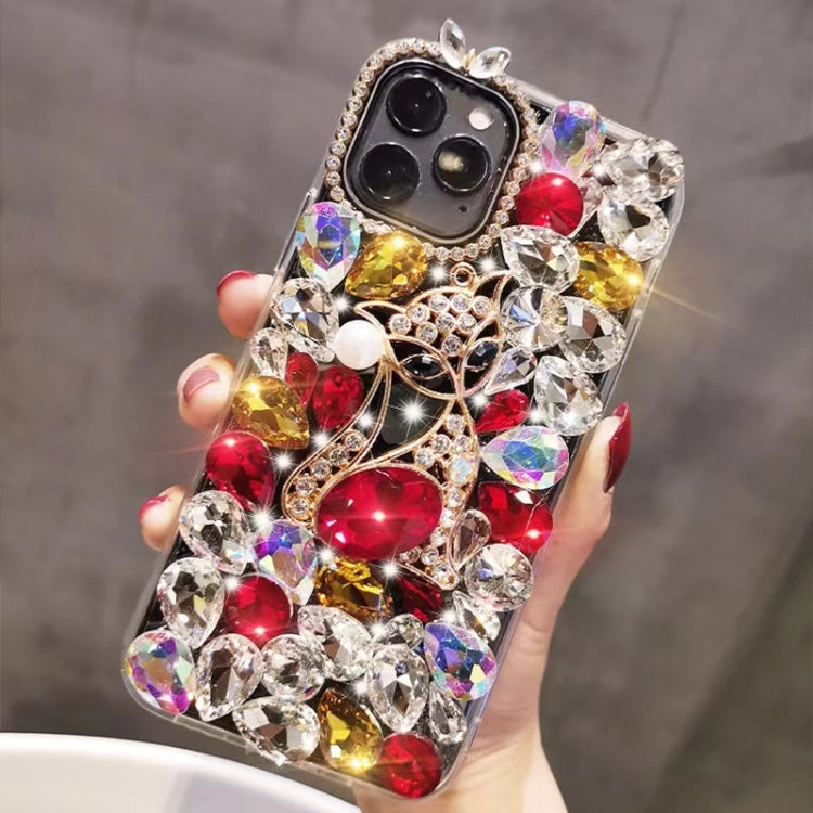 Handmade Bling Rhinestone Gemstone Fox PC Phone Case, Series 3