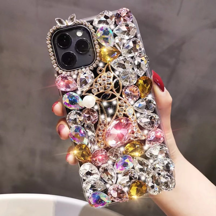 Handmade Bling Rhinestone Gemstone Fox PC Phone Case, Series 1