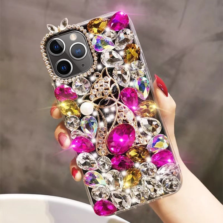 Handmade Bling Rhinestone Gemstone Fox PC Phone Case, Series 3